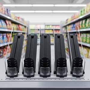 Automatic Black Metal Spring Pusher for Convenience Store <b>Drink</b> Shelves - Product Image 1
