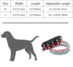 Nouveau collier de chat en cuir pour animaux de compagnie étoile pentagonale rivetée cloche chat chien cou collier accessoires pour animaux de compagnie - Product Image 2