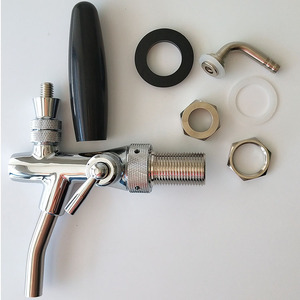 Robinet de bière en laiton forgé chromé avec compensateur, couleur or et bronze - Product Image 4