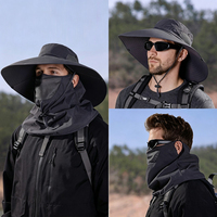 Chapeau de pêche avec rabats, protection UV, chapeau de soleil pour femme avec voile, chapeaux de plage avec protection du cou, chapeau de soleil avec rabat pour le cou