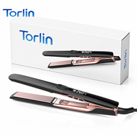 Lisseur électrique Torlin pour salon de coiffure et usage domestique, avec plaque PTC, écran LED, température 500F, fer à lisser les cheveux