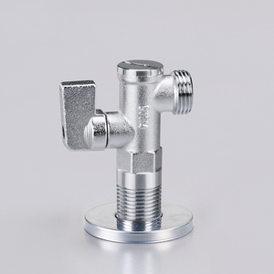 Robinet à bille angulaire en laiton DunYun, finition nickel-chrome HPb 59-1 / CW617, pour machine à laver - Product Image 2