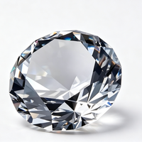 Boule de cristal transparente ornée de diamants, artisanat de haute qualité, décoration pour la maison et les mariages, bijou de comptoir, article très demandé