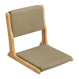 可折叠冥想榻榻米椅子床座宿舍卧室懒人沙发无腿椅子靠背椅带靠垫地板座椅