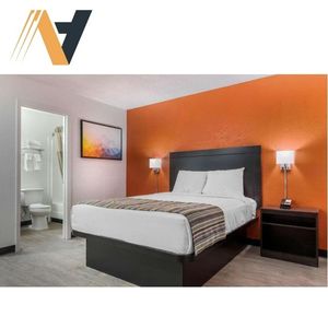 Ensemble de chambre à coucher durable en banlieue-Ensemble de chambre à coucher résistant à l'humidité MDF + LPL pour les hôtels-Fourniture d'ensemble de chambre à coucher directe d'usine du Vietnam - Product Image 1