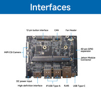 PLink Y-C18 Ultra-Lightweight 81g Carrier Board Jetson Orin NX/Orin Nano Development Kit dengan 4x USB 3.2 untuk Drone Kecil