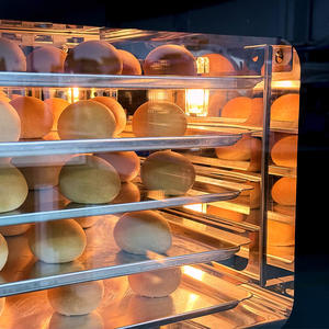 Four à convection commercial pour boulangerie avec 4 plateaux, en acier inoxydable, pour <span class=keywords><strong>la</strong></span> cuisson <span class=keywords><strong>de</strong></span> pizzas, <span class=keywords><strong>de</strong></span> pâtisseries, pour restaurants, utilisation en cuisine professionnelle - Product Image 6