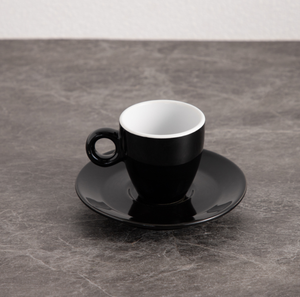 Minimalist <b>Ring</b> Handle Coffee Cup & Saucer Custom Logo Luxury Hotel Restaurant Cafe Porcelain Espresso Cappuccino Mug Wholesale - Product Image 3