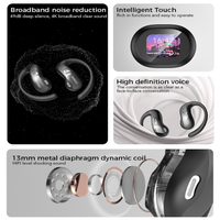 Écouteurs Sans Fil Miniso MS188 True Wireless, Écran HD, Qualité Sonore HiFi Sans Perte, Conception OWS, Casque Sport Traduisible par IA