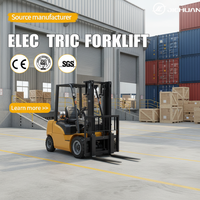 Chariot élévateur électrique JICHUAN AWD 2026 avec longueur de fourche de 3,38 m, pneus pleins, capacité de 1,5 à 3,5 tonnes, déplaceur latéral électrique pour la manutention de marchandises en conteneurs