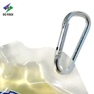 DQ PACK sacs personnalisés hit ahoy comestibles 100ml Doypack Stand Up Juice Water Packaging sac en plastique pochette à bec verseur