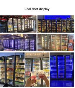 Refrigeradores de Vidrio de Doble Puerta con Luz LED Antivaho, Ideales para Panaderías, Delicatessen y Exhibición de Bebidas - Product Image 5