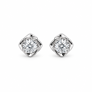 Pendientes Pequeños con Diseño de Flor de Bauhinia para Mujer, Diseño Floral Delicado, Joyería Elegante y Moderna - Product Image 1