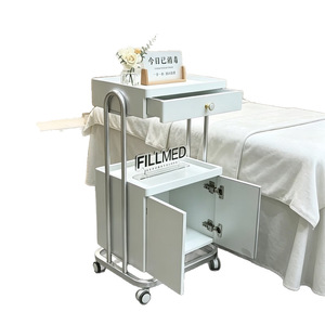 Chariot de Salon Minimaliste avec Cadre Métallique, Roues Universelles, Meuble de Rangement Facilement Déplaçable pour Salons de Beauté, Spas et Hôtels - Product Image 6