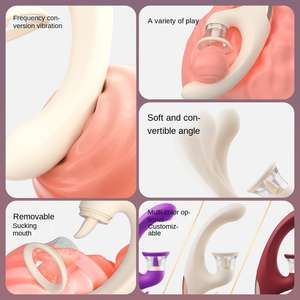 Vibratör meme enayi seks oyuncakları klitoral emme vibratör dil vibratör yalama kadın Masturbator - Product Image 3