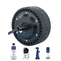 Moteur de moyeu servo DC sans balais pour robot, personnalisé, IP65, 4, 4.5, 5.5, 6, 8, 10, 12 pouces, 12, 24, 36, 48 Volts, 24V, avec encodeur à 4096 fils