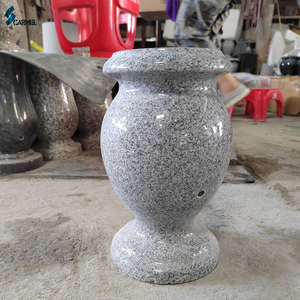 Bình Tưởng Niệm Tròn Hình Vuông Giá Nhà Máy Bình Mộ Đá Hoa Cương Tự Nhiên Bình Tang Lễ Nghĩa Trang Bằng Đá Hoa Cương Cho Bia Mộ - Product Image 5