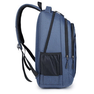 New Model Large Capacity Laptop <b>Backpack</b> for Men Solid Color Double Shoulder Pack Casual Travel <b>Business</b> Use Middle <b>Backpack</b> - Product Image 2
