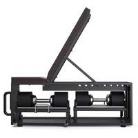Banc de musculation pliable 4-en-1 Snode en acier allié réglable avec système de croisement de câbles pour entraînement de force à domicile en intérieur