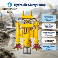 Pompa Lumpur Hidrolik Terpasang Excavator 10 Inci Pompa Pasir Submersible Tekanan Tinggi untuk Pengerukan Sungai Pembersihan Lumpur Danau