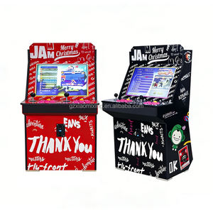 סיטונאי 32 אינץ '2-אדם לחימה מכונת משחק וידאו ארקייד שנה 1 ארון עץ עבור סוחר מטבעות לילדים שעשועים אנגלית - Product Image 3