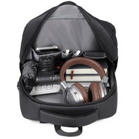 Mochila para Portátil con Revestimiento de Película Resistente, Carga Externa, Antichoque, para Oficina, Viajes de Negocios, con USB