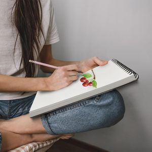 Cuaderno de bocetos <span class=keywords><strong>A5</strong></span>, <span class=keywords><strong>papel</strong></span> grueso de 180gsm, 100 páginas/50 hojas, cuaderno de bocetos <span class=keywords><strong>DIN</strong></span> encuadernado en espiral, Bloc de notas de arte - Product Image 5