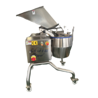 304 RVS centrifugale snijmachine voor groenteverwerkingsbedrijf, capaciteit 1000 kg/uur, 380V, 1 jaar garantie