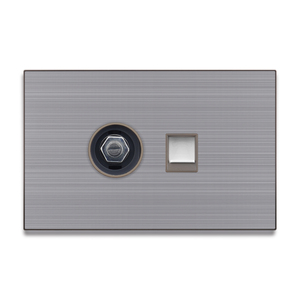 Chất lượng cao 118-x4 thép không gỉ 250V chuyển đổi ổ cắm 1/2/3 gang ánh sáng chuyển đổi điện với 16A Max. current - Product Image 1