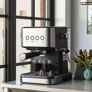 Household LCD Semi-Automatic Espresso Machine 20 <b>Bar</b> Multifunctional <b>Small</b> Milk Foam EU UK US Standard Espresso Machine Home/Com - Product Image 1