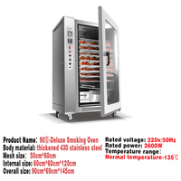 Fumoir Électrique Vertical Intelligent Multifonction de Luxe pour Petites Entreprises, pour Viandes et Aliments