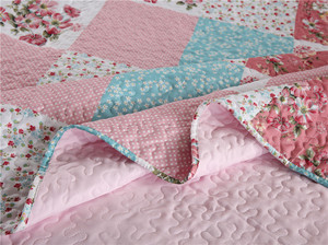 BORYARD Bộ Trải Giường In Khâu Nữ Hoàng Vua Kích Thước Bông Quilt 3Pcs Set Đối Với Trang Chủ - Product Image 4