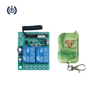 Interruptor sem fio do controlo a distância do projeto popular para o interruptor do relé do motor 12v dc 315MHz remoto 433MHz do RF