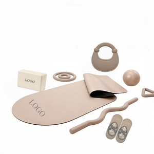 Ensemble de fitness pour la maison avec haltères en silicone rose personnalisés, tapis de yoga, <span class=keywords><strong>kit</strong></span> de Pilates, accessoires de yoga et de Pilates - Product Image 2