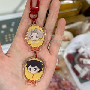 उच्च गुणवत्ता अनुकूलित रचनात्मक डबल पक्षीय कीचेन एनीमे होलोग्राफिक ग्लिटर एपॉक्सी स्पष्ट कस्टम एक्रिलिक आकर्षण केपॉप के लिए - Product Image 2