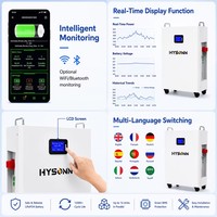 Batteries solaires LiFePO4 Hysonn Factory Direct 51,2 V 48 V 230 Ah 11 kWh, montables au mur/sur le sol, pour le stockage d'énergie domestique