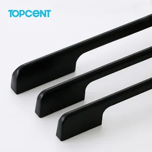 TOPCENT Kenop Pegangan Furnitur Laci Lemari Kabinet Dapur Tarik Logam Campuran Aluminium