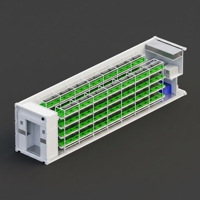 Système d'agriculture hydroponique intelligente à climat contrôlé pour la culture verticale de fraises en conteneur maritime automatisé en intérieur