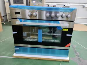 Cuisinière à convection électrique <span class=keywords><strong>et</strong></span> à <span class=keywords><strong>gaz</strong></span> autonome avec <span class=keywords><strong>four</strong></span>, 5 brûleurs, en acier inoxydable, pour usage domestique - Product Image 4