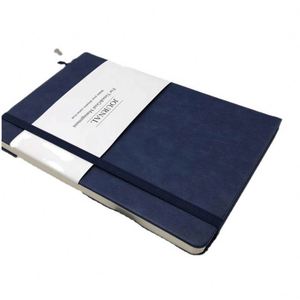 Carnet en cuir A5 avec couverture rigide et bande élastique, logo personnalisé - Product Image 5