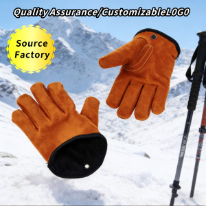 Gants de travail en cuir de vachette jaune de haute qualité, 10 pouces, pour hommes, pour <span class=keywords><strong>la</strong></span> conduite, le jardinage, <span class=keywords><strong>la</strong></span> construction, <span class=keywords><strong>la</strong></span> soudure - Product Image 2