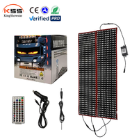 Kit d'éclairage ambiant LED RGBW pour voiture, étanche, effet œil de démon, 12V, multicolore, barre lumineuse décorative pour calandre de camion