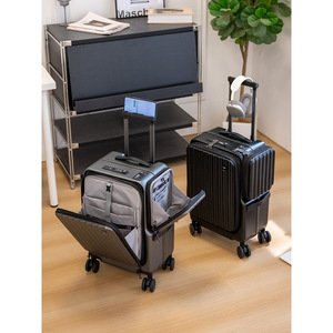 [Brand] Carry-On <b>Suitcase</b> 20-Inch Zipper Closure Swivel <b>Wheels</b> Unisex Travel Luggage - Product Image 5