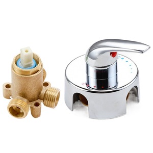 Robinet mélangeur mural 15 mm avec cartouche céramique, ensemble d'accessoires pour robinet de douche thermostatique - Product Image 3