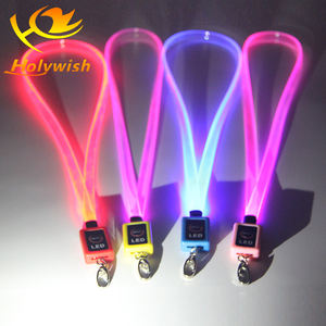 عينة مجانية الترويجية رخيصة المطبوعة حزام رقبة من البوليستر الحبل الصانع LED المضاء الحبل مع شعار - Product Image 3