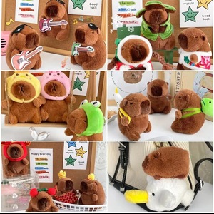 Internet Celebrant Kapibalafo Small Pendant Capybara Plush Keychain Bear Stress Relief <b>Doll</b> Washed Technics - Product Image 3