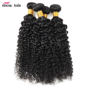 Ishow Hair – lots de cheveux humains bouclés crépus, extensions de cheveux naturels de couleur naturelle 7A, pour toutes les carnations - Product Image 1