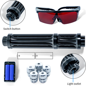 Puntatore Laser Blu Professionale con Testa 5-in-1 |   Potente Faro per Appassionati di Attività all'Aperto e Sopravvissutisti - Product Image 4