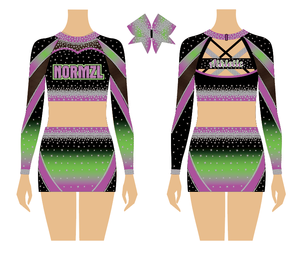 नई स्पार्कल चीयरलीडर पोशाक लड़कियों को एक समान पोशाक स्कर्ट कस्टम बनाने वाली लड़कियों को खुश करती हैं - Product Image 2