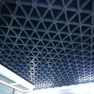 Produk Baru 600*600 Panel Aluminium 600X600 Sel Kisi Plastik Pelat Berlubang Langit-langit